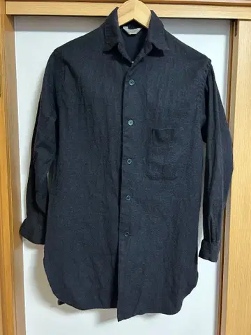 y's for men 와이즈 포맨 플란넬 셔츠 블랙 workshop