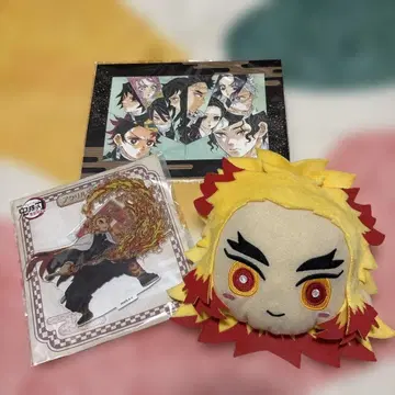 귀멸의 칼날 렌고쿠 쿄쥬로 아크릴 스탠드 봉제 인형 엽서 영화 특전