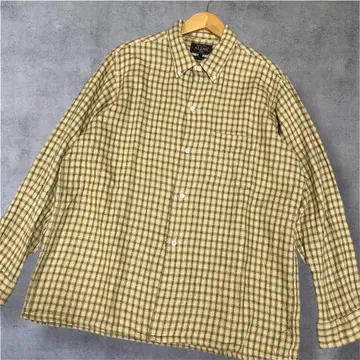 BEAMS PLUS 체크 무늬 셔츠 L 사이즈