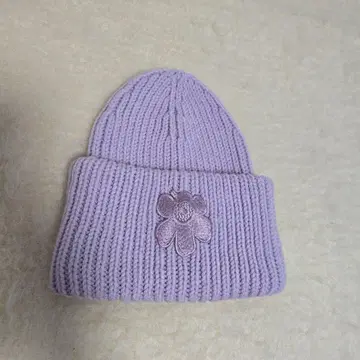 마리메꼬 퍼플 니트 모자