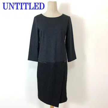 언타이틀 긴팔 원피스 절개 디자인 울 100% 3 C4827