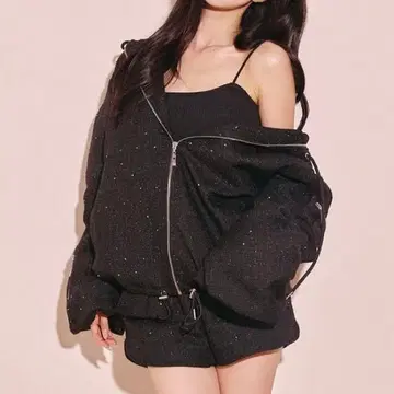 랜디 패디드 트위드 카고 셋업