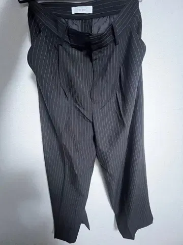 selle glant 네이비 스트라이프 슬랙스