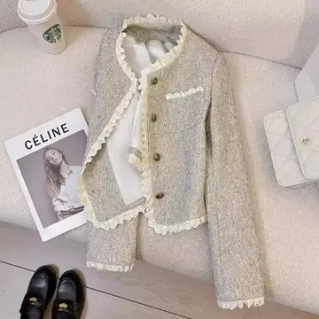 미디 그레이 테일러드 자켓 2025 신상 고급 하이 센스의 영국풍 패션