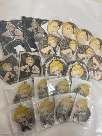 불꽃 소방대 아서 보일 제비뽑기당 아크릴 스탠드 캔뱃지