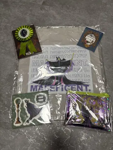 해피 복권 할로윈 빌런스 말레피센트 굿즈 세트