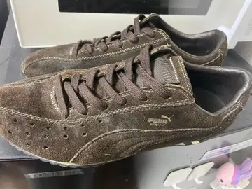 PUMA 스프린트 스웨이드 스니커즈 브라운