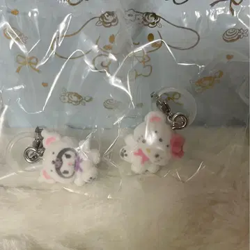 산리오 메지루시 액세서리 포근포근 스노우 쿠로미 헬로키티 세트