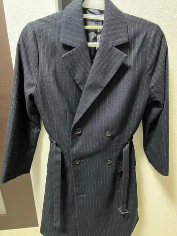 SNIDEL 블랙 스트라이프 미니 원피스