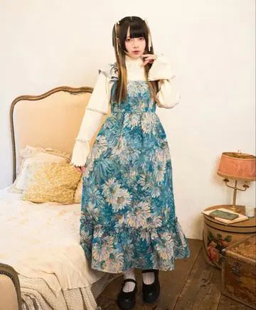 kutir 고블랑 티어드 오버롤 스커트