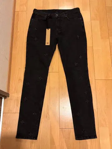 스키니 데님 블랙 34인치