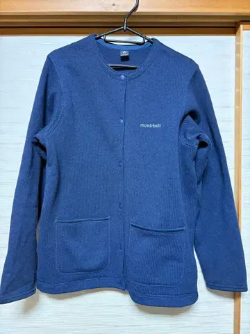 몽벨 크리마플러스 니트 가디건 네이비 긴팔