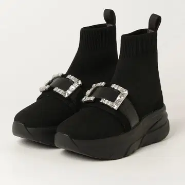 DIANA 25cm 크리스탈 버클 니트 삭스 스니커즈