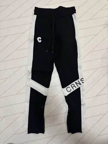 CRNS 로고 스웨트 팬츠 S 블랙/화이트