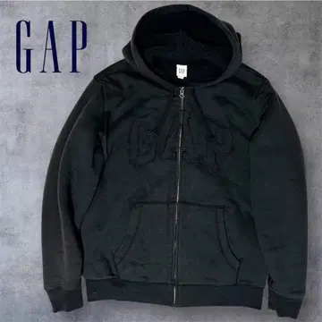 GAP 갭 로고 보아 안감 집업 후드티 y2k