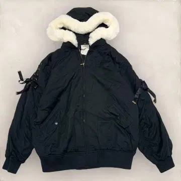 시크릿 허니 블루종 MA-1 자켓 오버 사이즈 퍼