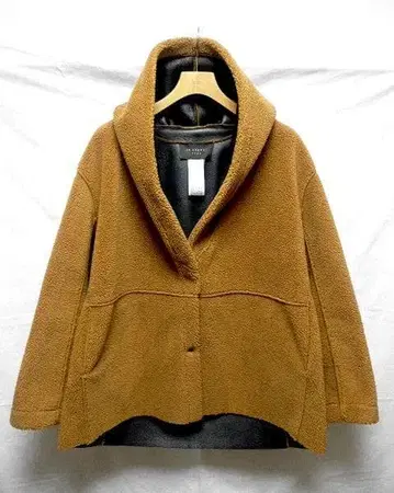 H BRAND FAUX 에이치 브랜드 보아 인조 모피 블루종