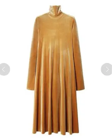 LE CIEL BLEU 롱 슬리브 벨로아 원피스