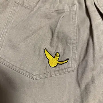 베이지 자수 이지 팬츠