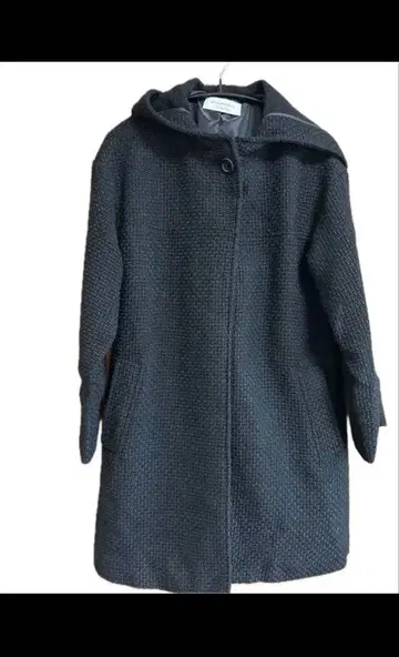 미사용품 Spick&Span 트위드 미디엄 코트