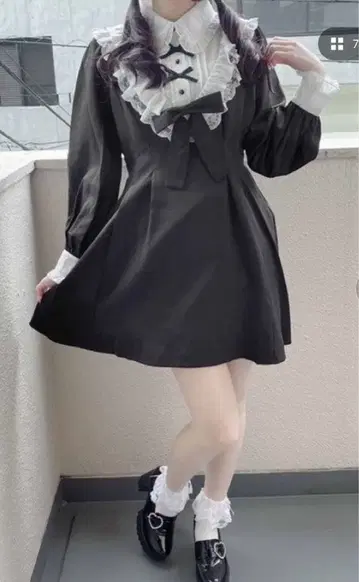 ROJITA Web 한정판 요크 프릴 리본 원피스