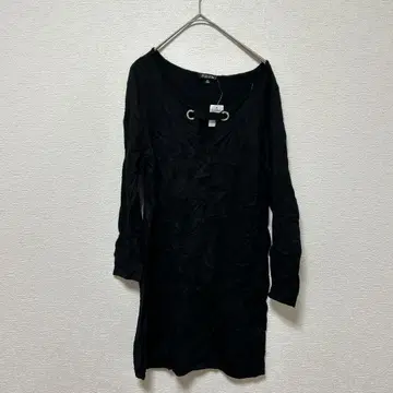 새상품급 ROZ&ALI 블랙 V넥 튜닉 [ XS ]