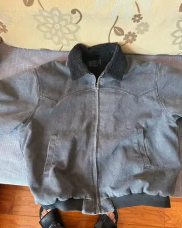 그레이 플리스 자켓