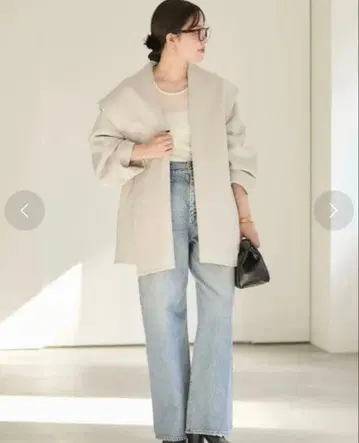 plage 해밀턴 DRAPE MIDDLE 코트 내추럴 38