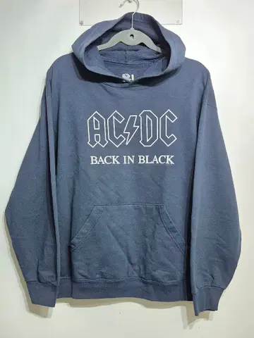 FRUIT OF THE LOOM AC/DC logo hoodie 00s