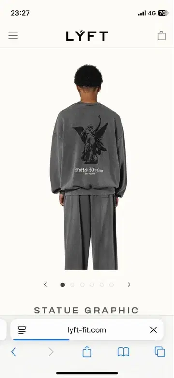 Lyft 트레이닝복 맨투맨 에드워드 카토 골드짐