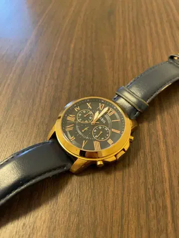 Fossil Grant 쿼츠 스테인리스 스틸 크로노그래프 워치