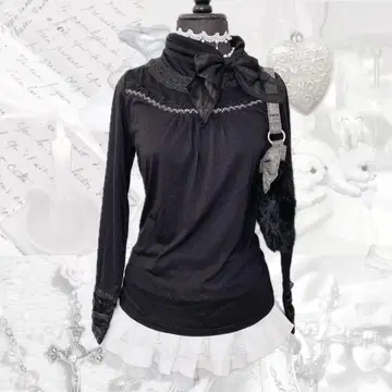 00s y2k axes femme 리본 노움코어 다크코어 라메