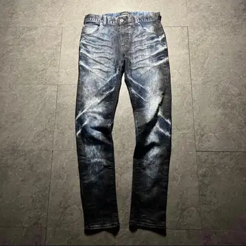 새상품급 y2k 00s archive 세맨틱 디자인 스키니 데님