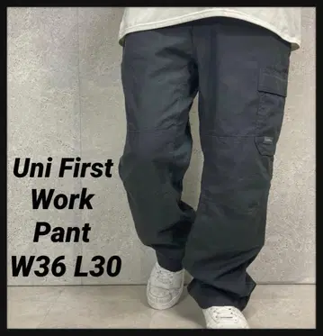 Uni First 워크 팬츠 더블니 카고 그레이 W36 L30