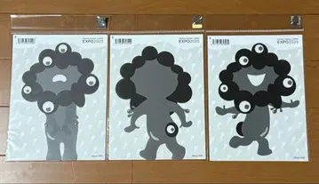 블랙 미야쿠미야쿠 어패럴 스티커 3개 세트