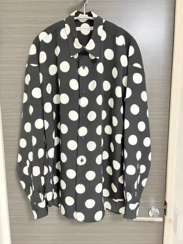 JOHN LAWRENCE SULLIVAN 도트 무늬 긴팔 셔츠