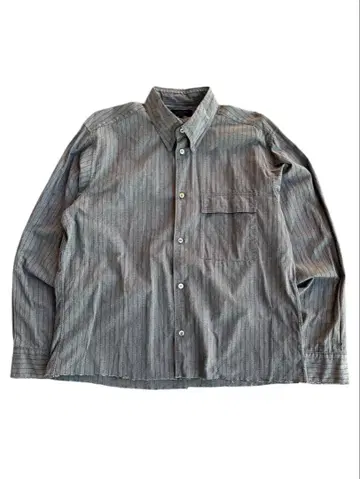 stripe pattern boro italy cotton shirt