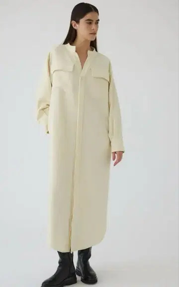 RIM.ARK Pique loose shirt OP 아이보리