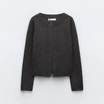 ZARA 다크 그레이 니트 가디건