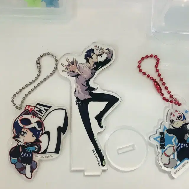 페르소나5 유스케 아크릴 스탠드 키링 일괄