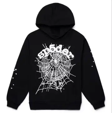 sp5der 스파이더 후드티 S 블랙 정품