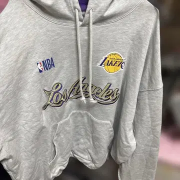 NBA 로스앤젤레스 레이커스 후드티 그레이