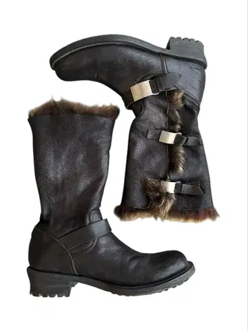 'isamu katayama'mouton biker boots