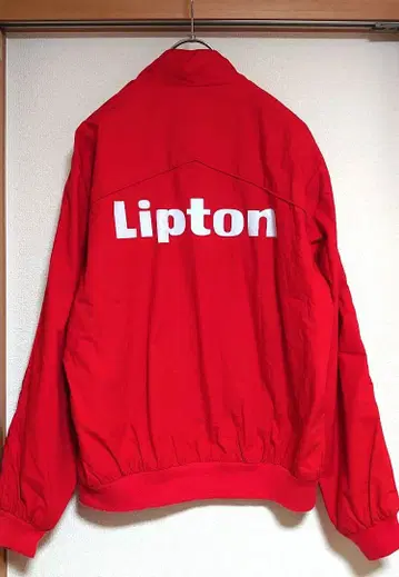 Lipton 레드 점퍼 립톤 면 100% 빨간색
