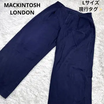 현행 MACKINTOSH LONDON 와이드 팬츠 L 사이즈 네이비