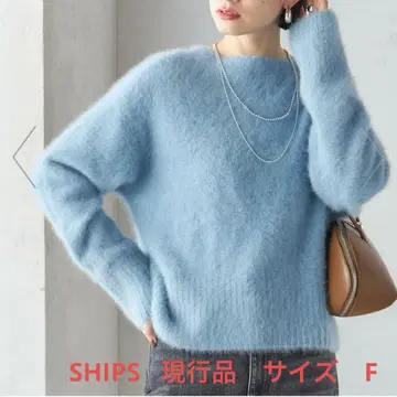 배송비 포함! SHIPS 현행 모델 FOX 니트 사이즈 F 컬러 블루