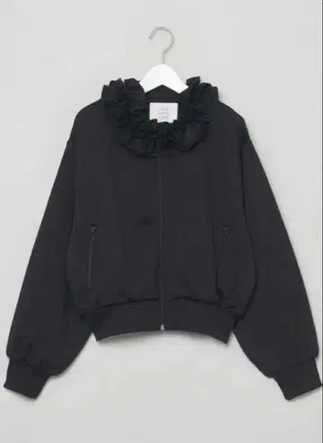 크링클 크링클 크링클 프릴 칼라 트랙 자켓