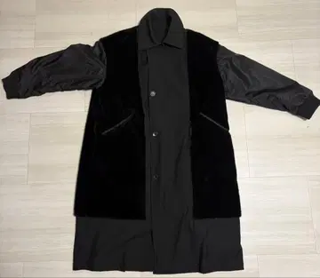 HARE 블랙 트렌치코트 허리 벨트 포함