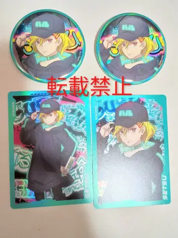 AGF 그노시아 애니플렉스 캔뱃지 카드 4종 세트