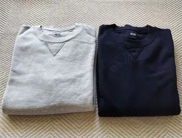 유니클로 스웨트 셔츠 S 사이즈 2장